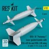 RESKIT RS32-0521 GBU-10 Paveway I laser guided bombs with BSU-4/B fin and BSU-3/B wing (2 pcs) (3D Printed) 1/32